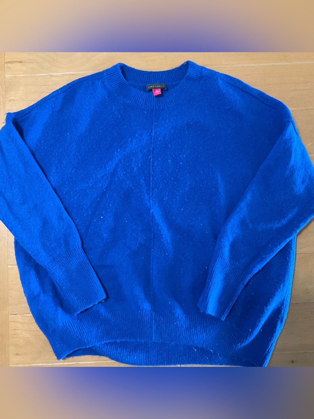 Vince Camuto Women's Cobalt Blue Crewneck Sweater